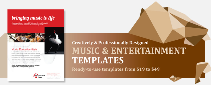 Professional Music and Entertainment Templates