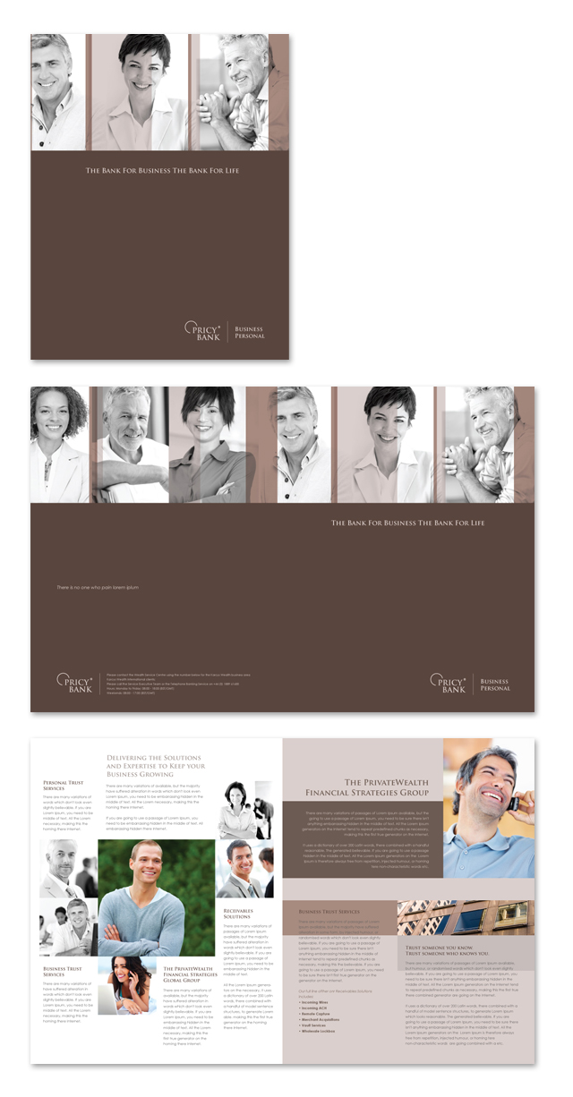 Private Bank Brochure Template