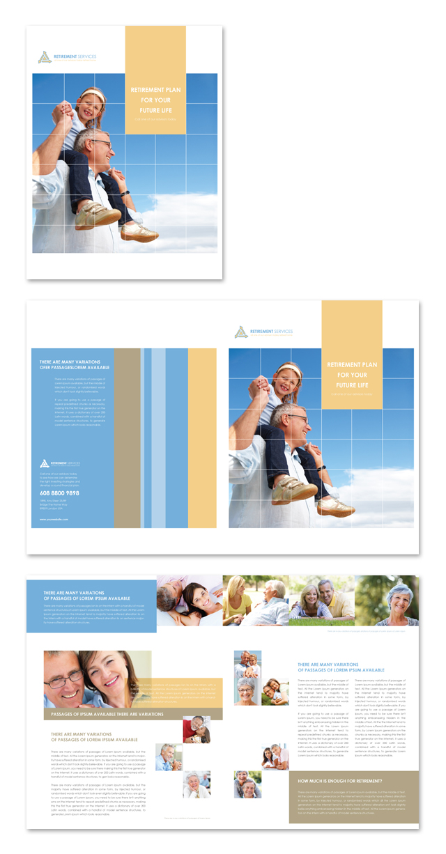 Retirement Investment Services Brochure Template
