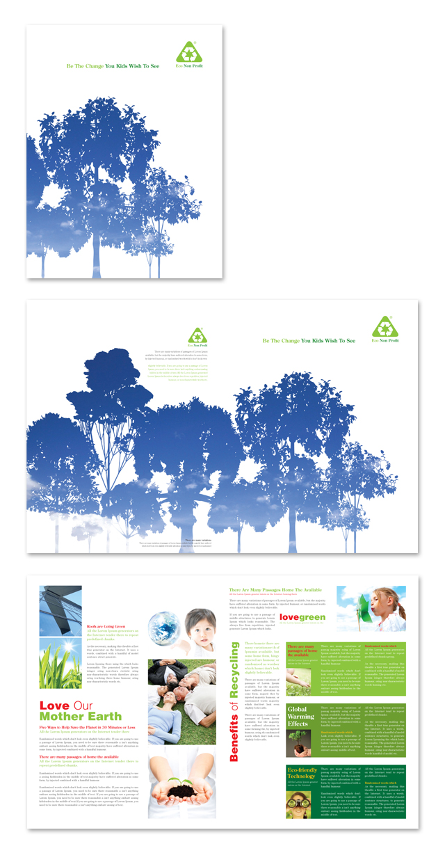 Environmental Non Profit Brochure Template