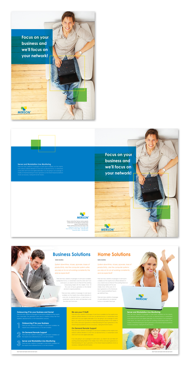 Computer Services & Consulting Brochure Template
