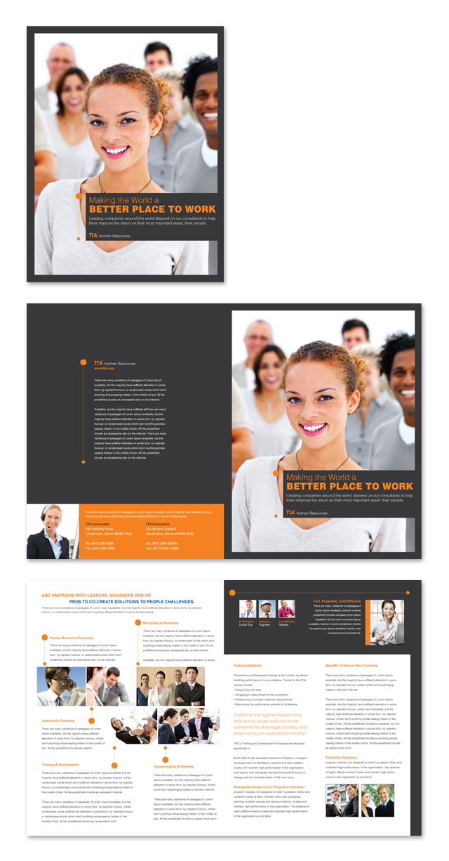 Human Resources Consulting Brochure Template