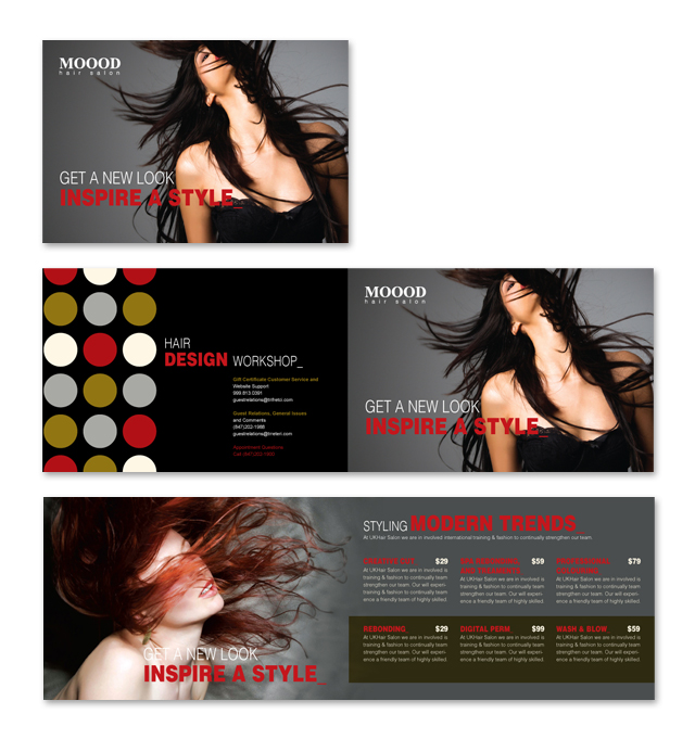 Hair Stylist Salon Brochure Template