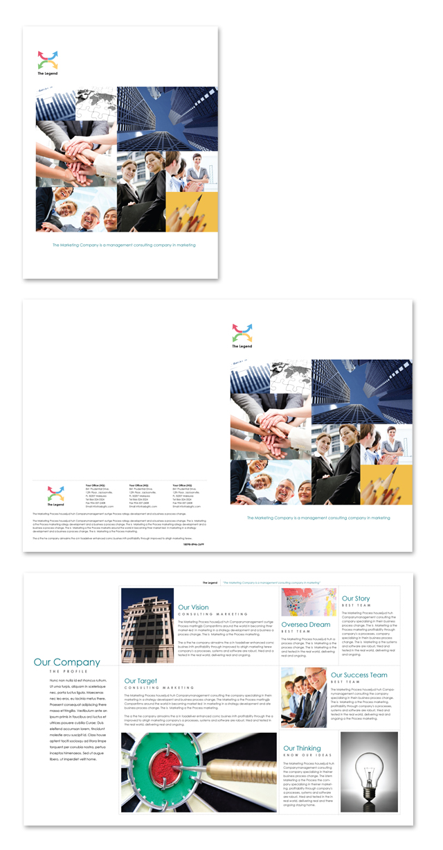 Marketing Company Profile Brochure Template