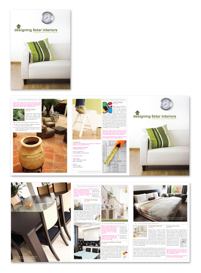 Interior Design & Home Builder Brochure Template
