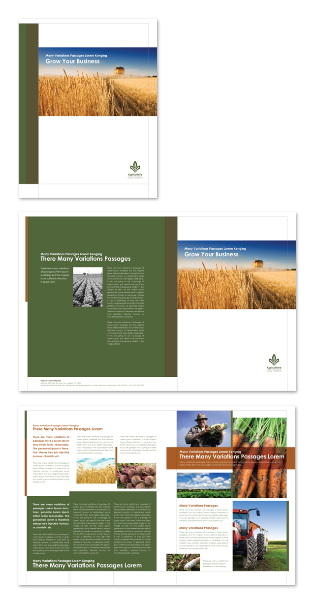 Farming & Agriculture Brochure Template