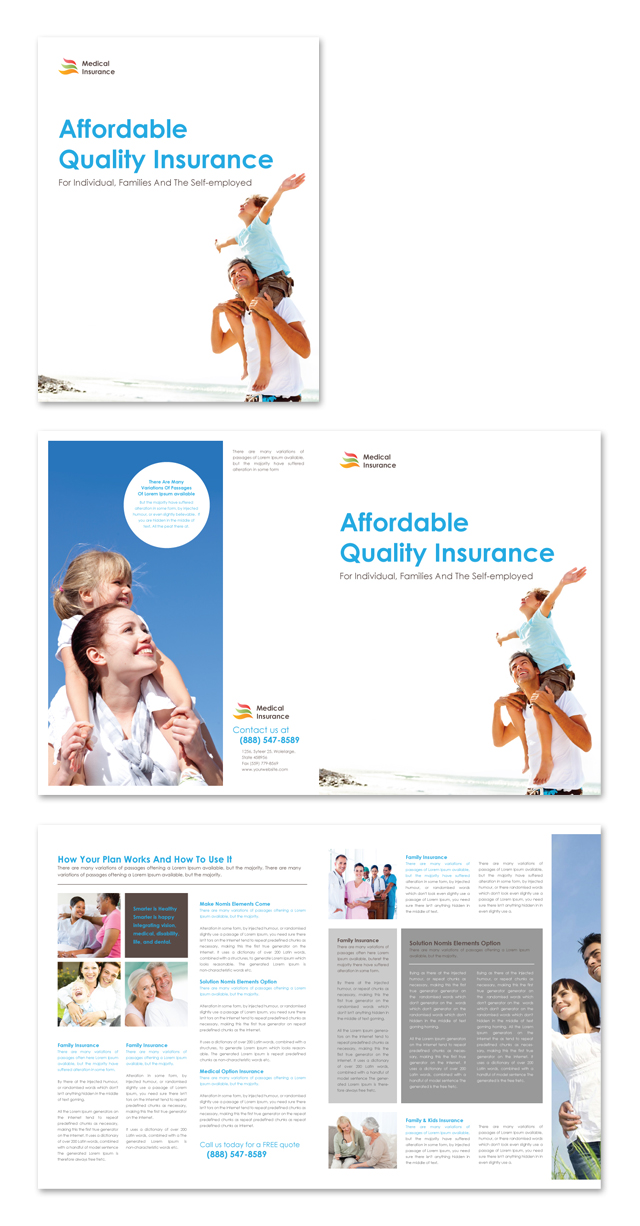 Medical Insurance Company Brochure Template