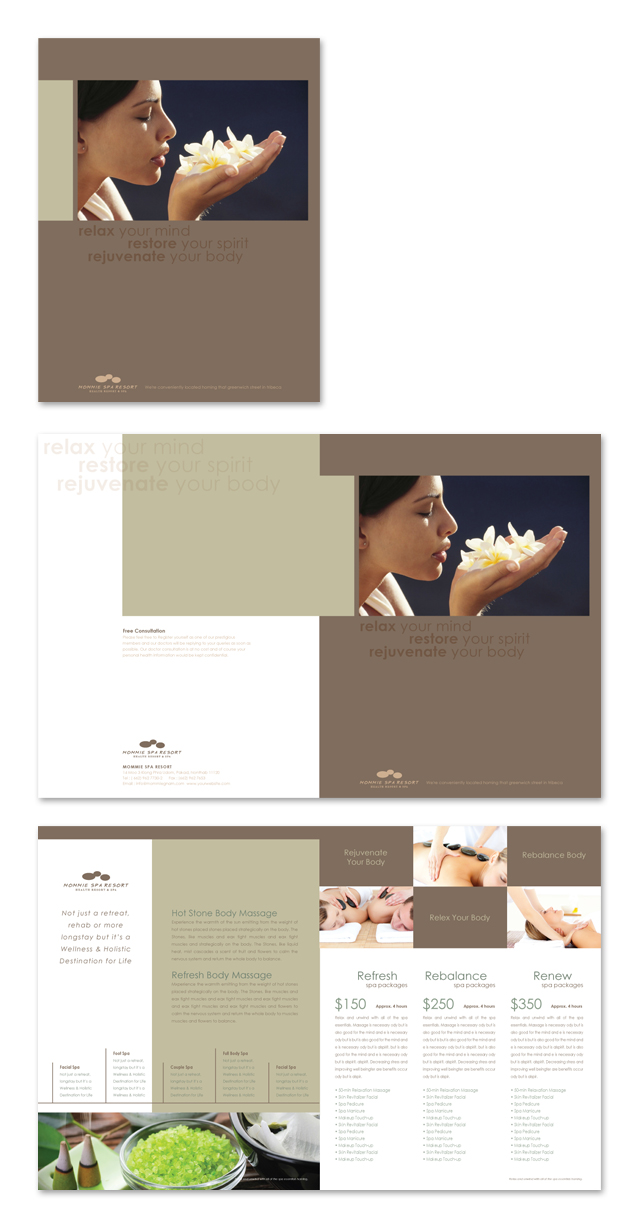 Wellness Spa Resort Brochure Template