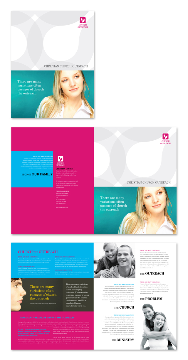 Church Outreach Brochure Template