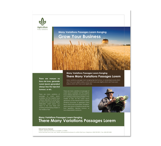 Farming & Agriculture Flyer Template