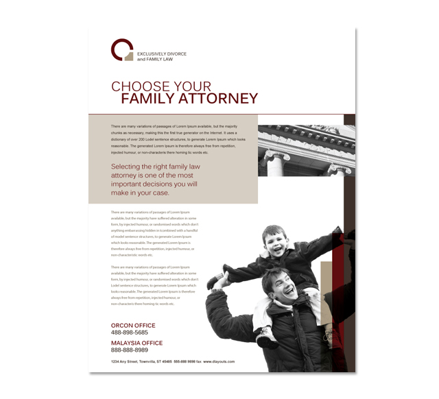 Family Law Flyer Template