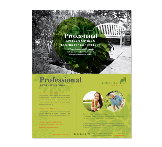 Lawn Care Services Flyer Template