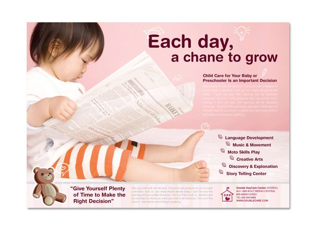 child care flyer template