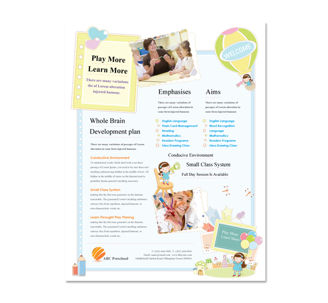 Preschool Flyer Template