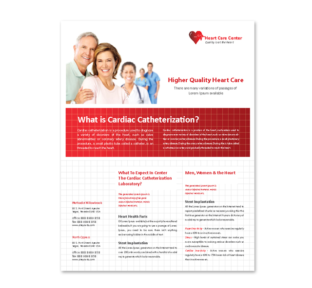 Heart Care Center Flyer Template