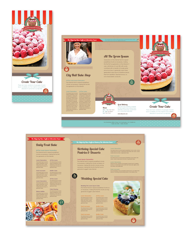 Cakery Menu Template