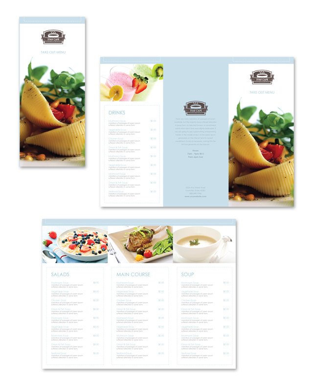 Free Menu Template Sample