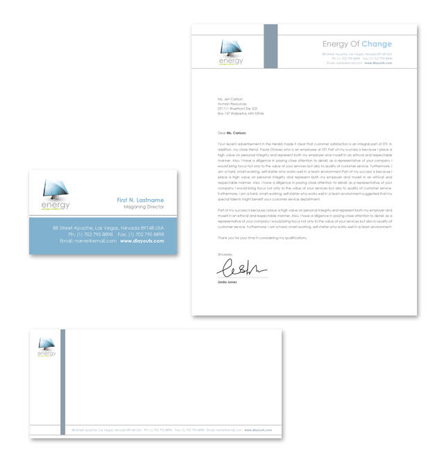 Renewable Energy Consulting Stationery Kits Template