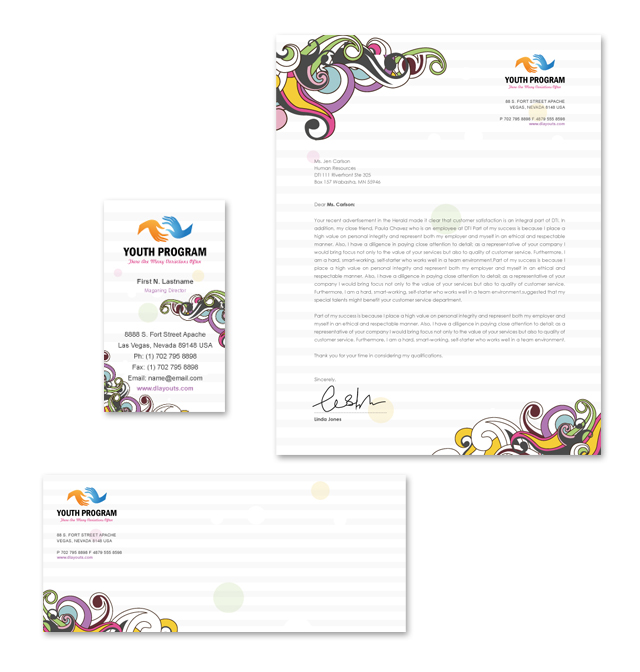 Youth Education Program Stationery Kits Template