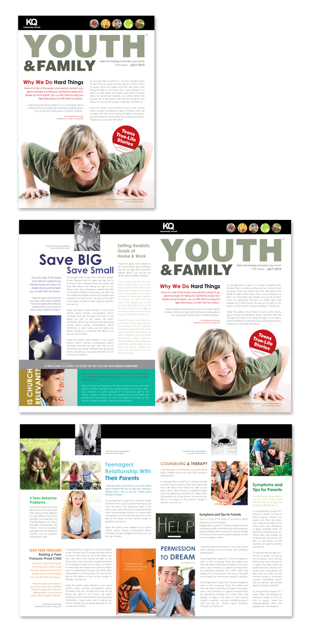 Church Ministry & Youth Group Newsletter Template