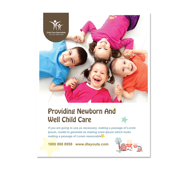 Child Care Specialists Poster Template