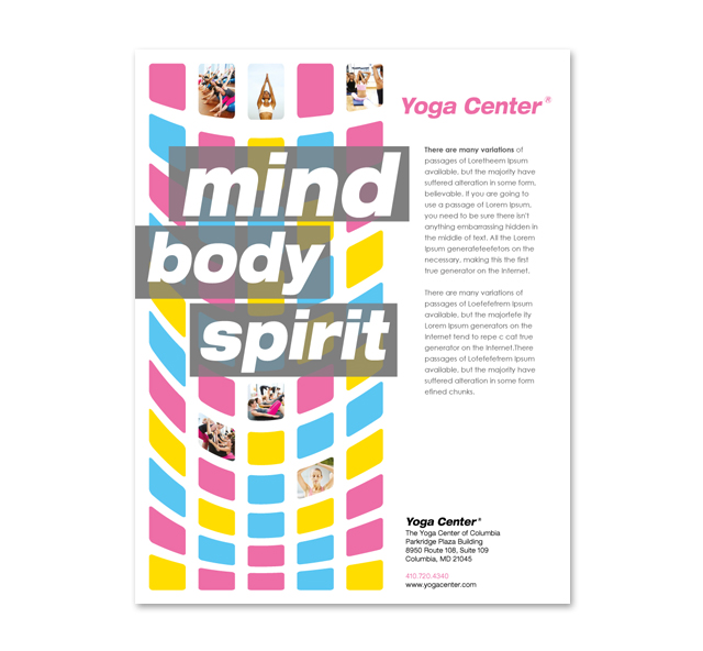 Yoga Instructor & Studio Poster Template