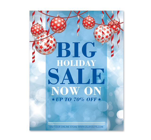 Holiday Sale Poster Template