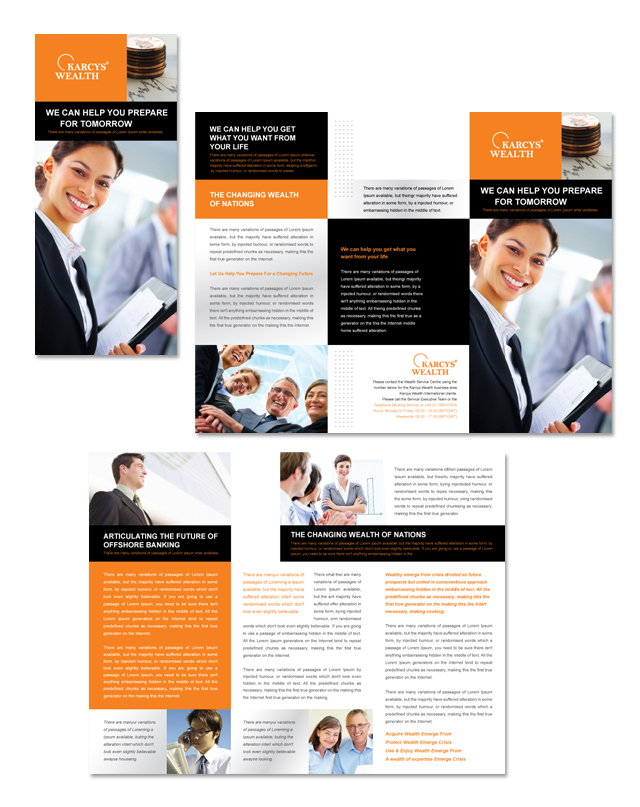 Wealth Management Services Tri Fold Brochure Template
