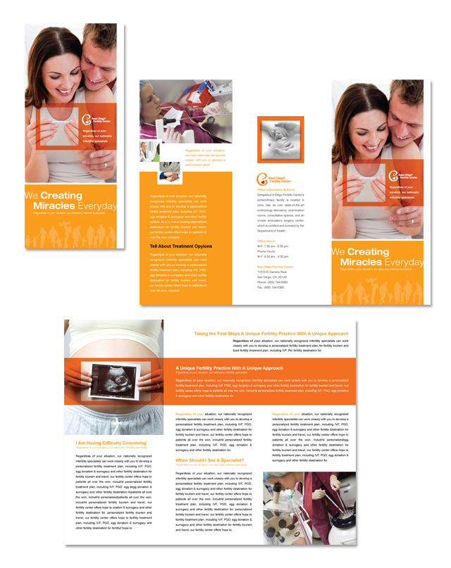 Fertility Center Tri Fold Brochure Template