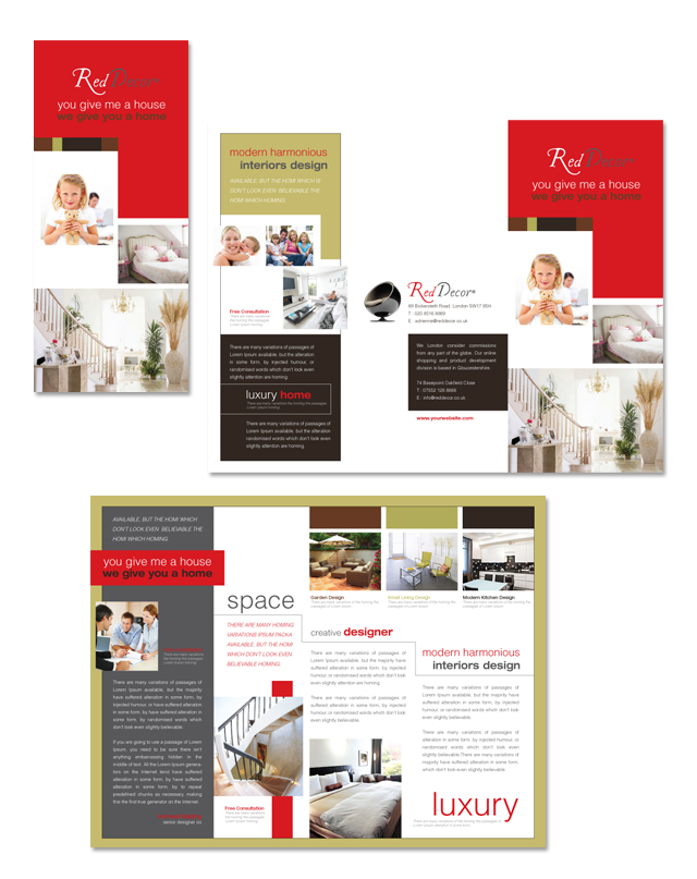 Interior Designer Tri Fold Brochure Template