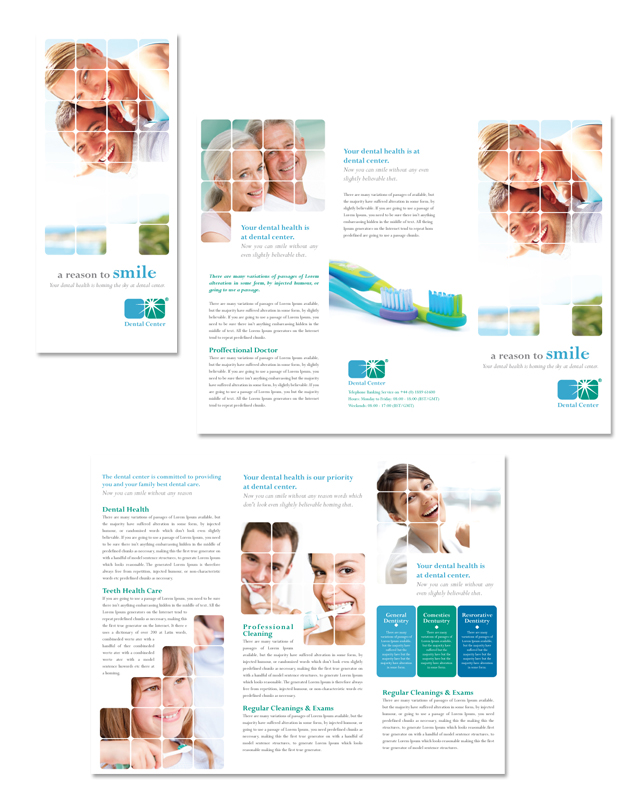 Dentistry & Dental Office Tri Fold Brochure Template
