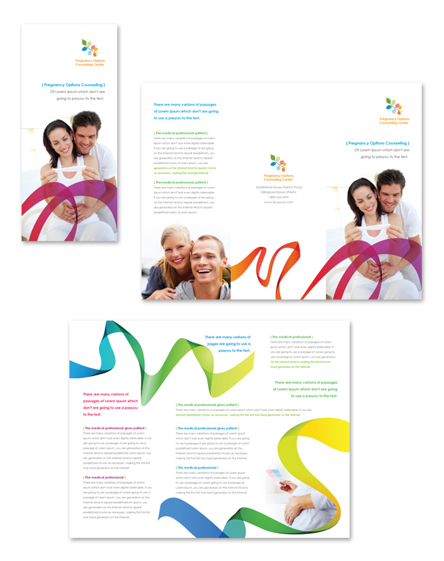Pregnancy Options Counseling Tri Fold Brochure Template
