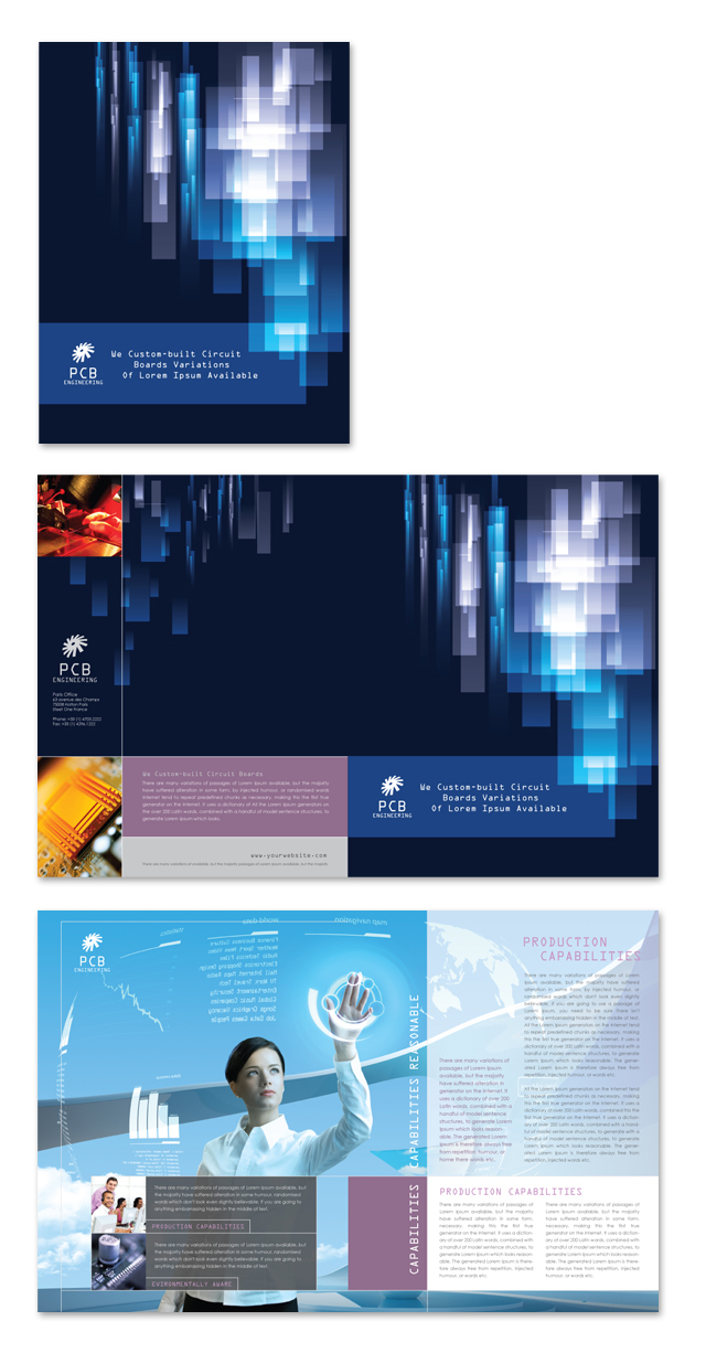 High-Tech Manufacturing Company Brochure Template