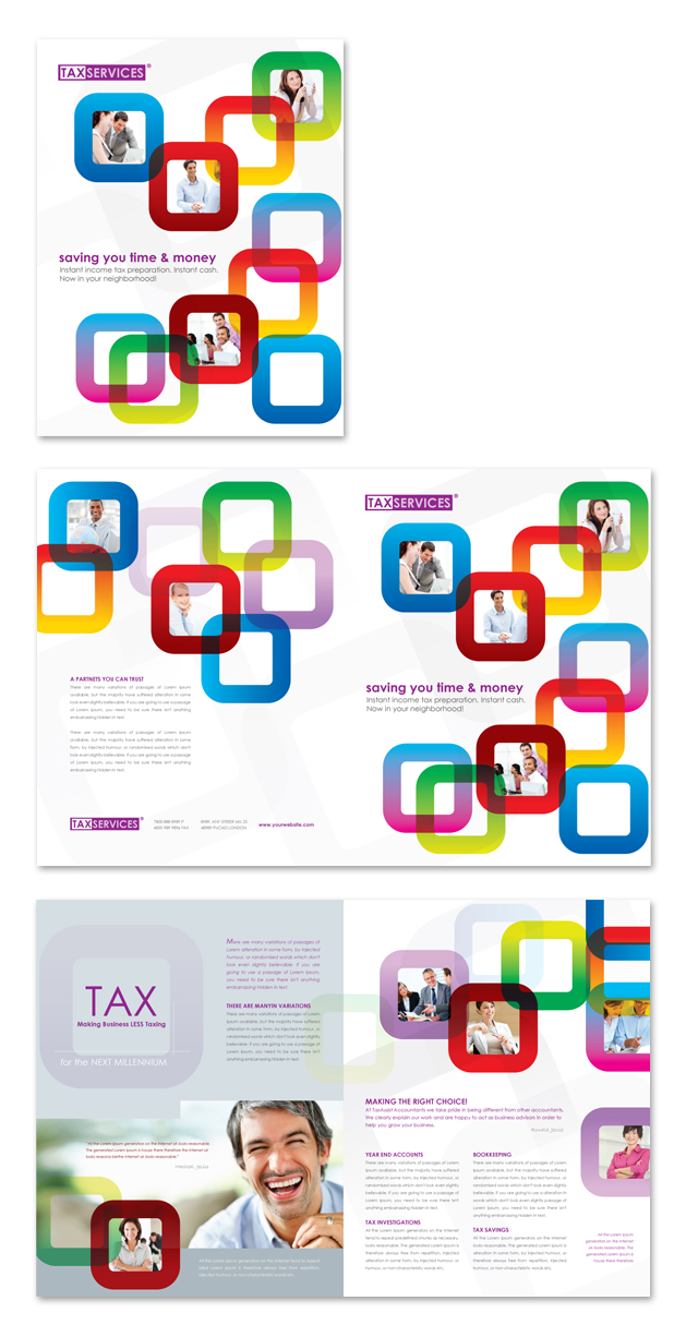 Accounting & Tax Services Brochure Template