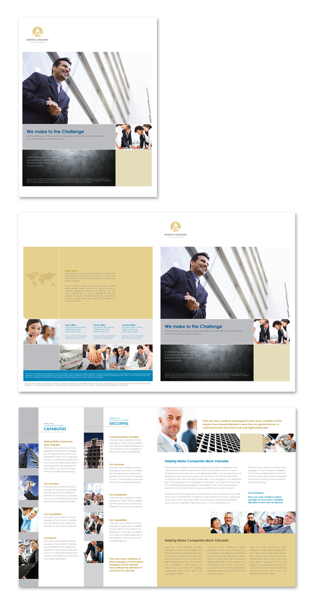 Business Consulting Brochure Template