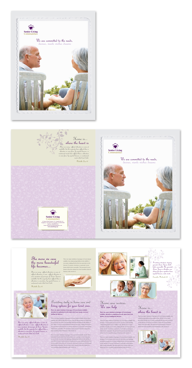 Senior Care Services Brochure Template
