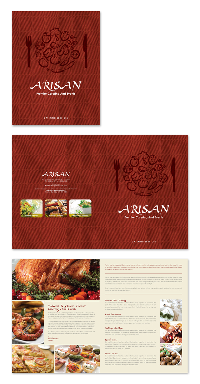 Corporate Event Planner & Caterer Brochure Template