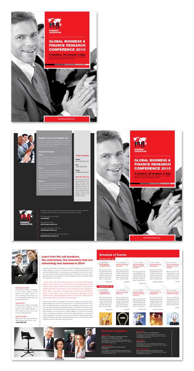Business Leadership Conference Brochure Template