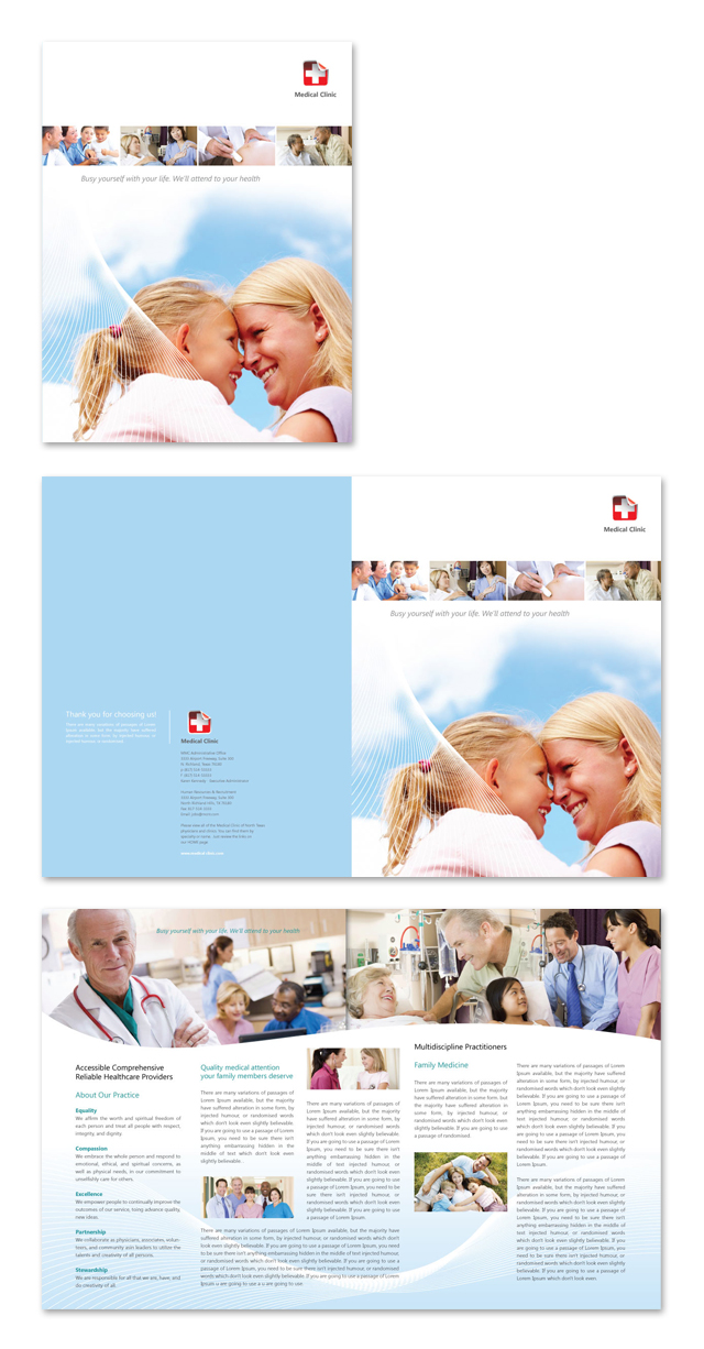 Medical Clinic Brochure Template