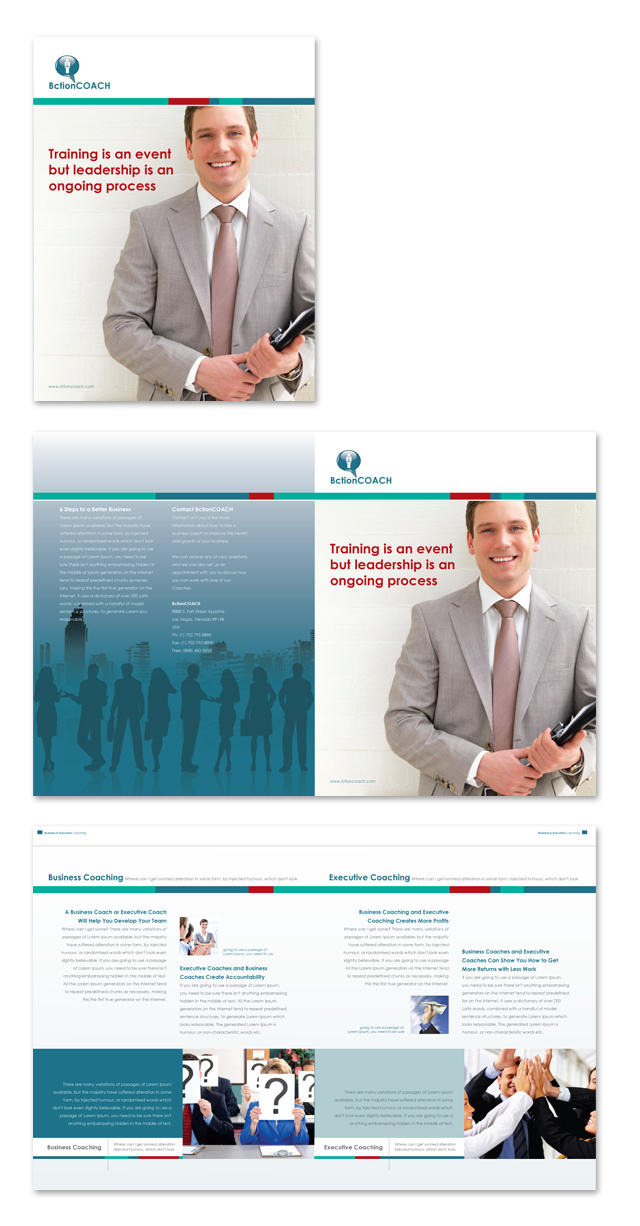 Business Coach & Executive Coach Brochure Template