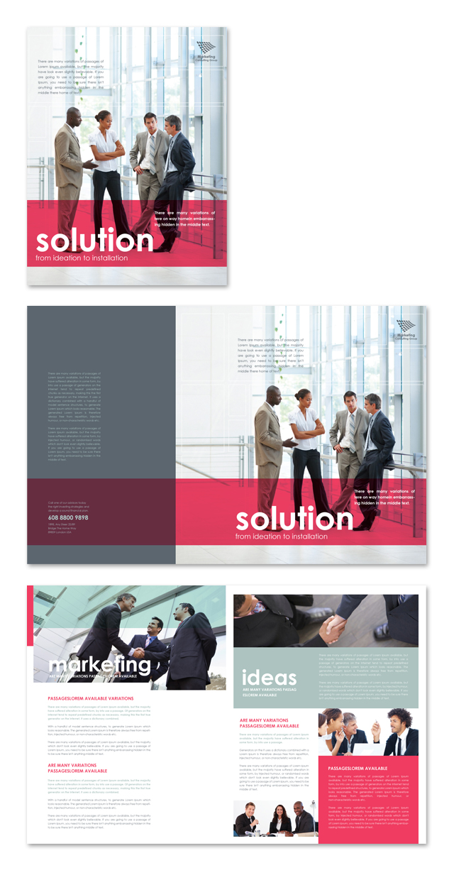 Marketing Consultant Brochure Template