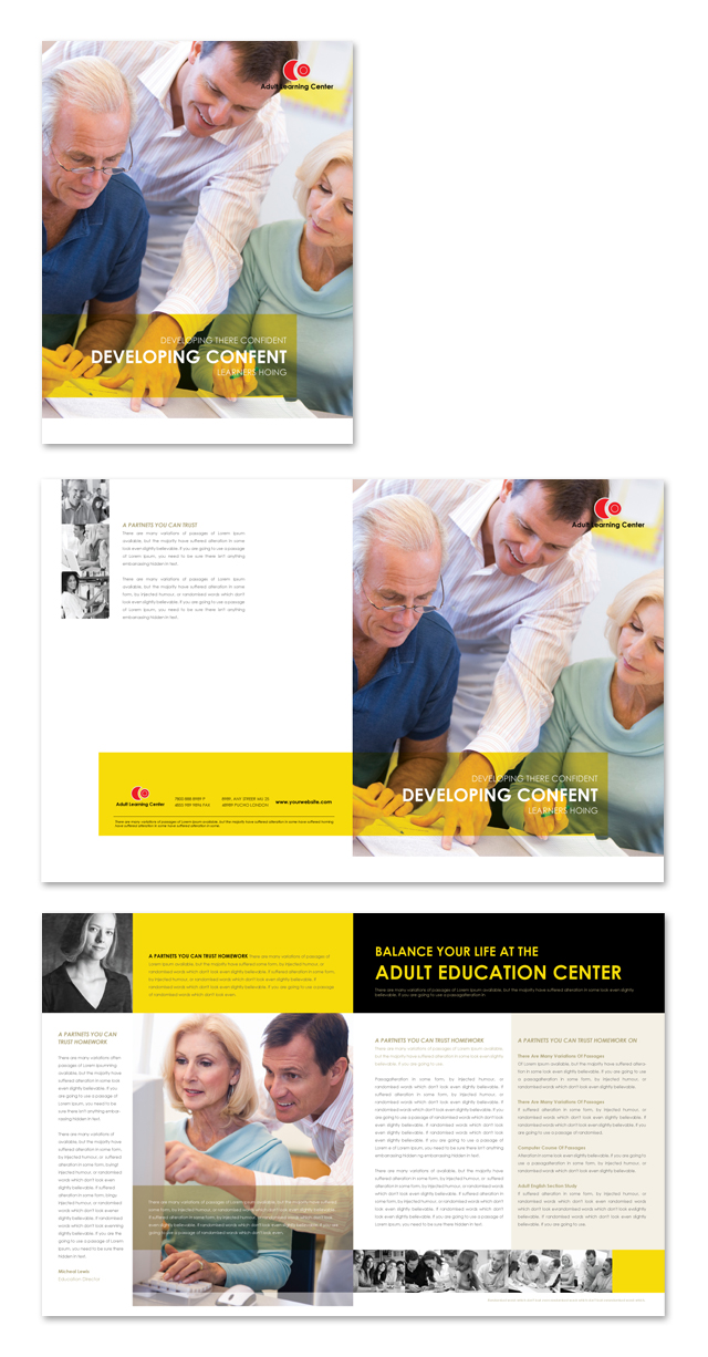 Adult Education Brochure Template