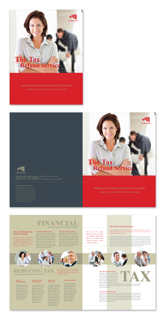 Accounting & Tax Services Brochure Template