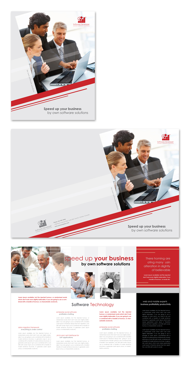 Software Solutions Brochure Template