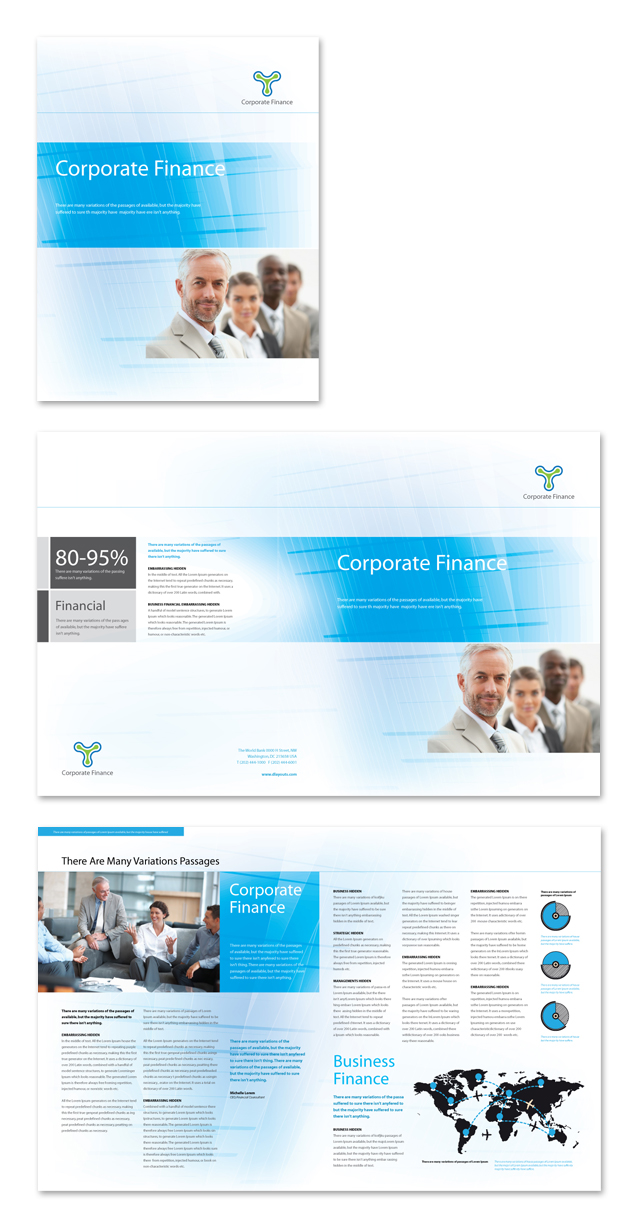 Corporate Finance Brochure Template