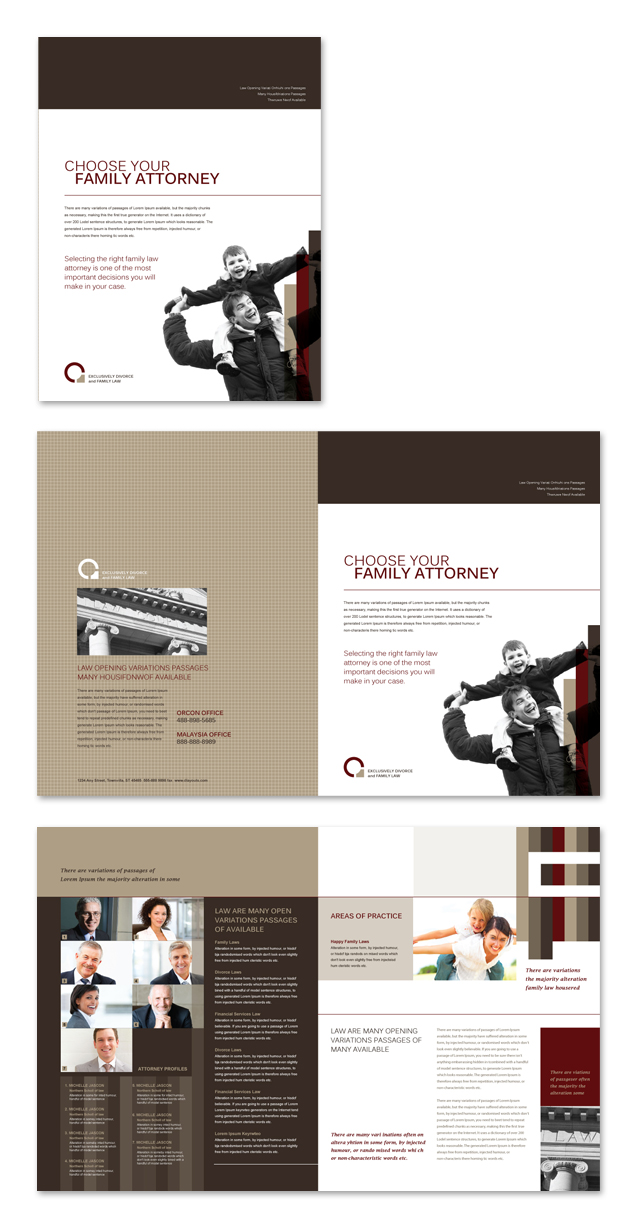 Family Law Brochure Template