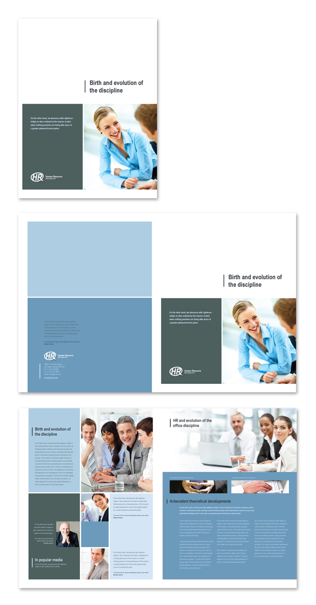 HR Management Brochure Template
