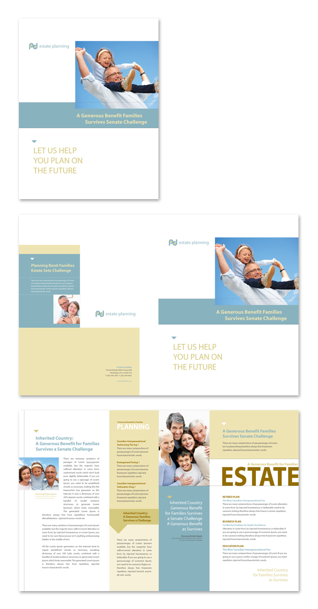 Estate Planning Brochure Template