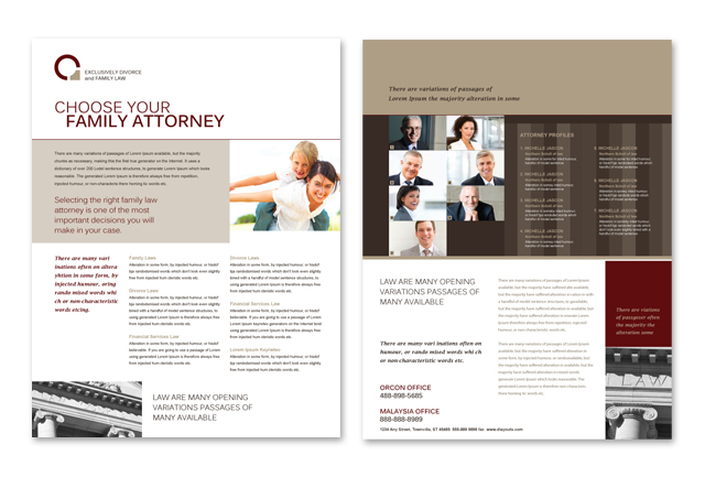 Family Law Datasheet Template