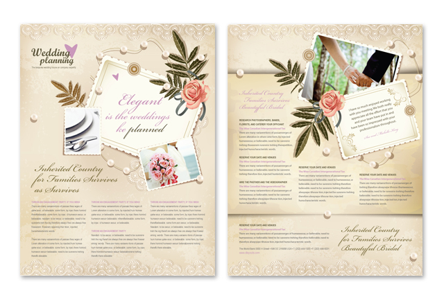 Wedding Planner Datasheet Template